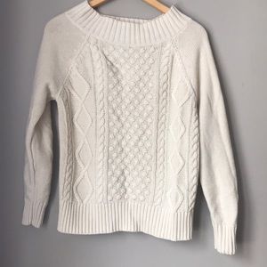 Cream colored knit sweater